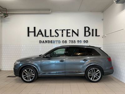 begagnad Audi Q7 3.0 TDI Quattro S-Line 7-Sits Drag Luftfjädring Svensksåld