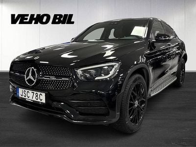 Svart Begagnad 2020 Mercedes GLC300e AMG line Sportkupé | 409 000 kr (Marknadspris)
