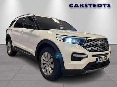 Vit Begagnad 2022 Ford Explorer Platinum SUV | 579 900 kr (Marknadspris)