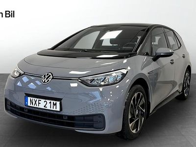 Begagnad VW ID.3 Pro Performance 150 kW (204 HK) 2022 Moonstone grey black Halvkombi