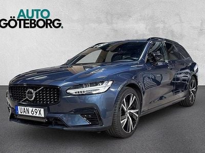 Mörkblå Begagnad 2022 Volvo V90 R-Design Kombi | 349 900 kr (Bra pris)
