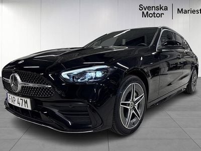 Svart Begagnad 2022 Mercedes C300e AMG Kombi | 379 200 kr (Lite dyr)