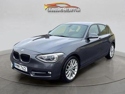 Begagnad BMW 118 Sport Line 143 HK (105 kW) 2013 Grå Halvkombi
