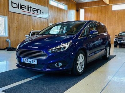 Blå Begagnad 2017 Ford S-MAX Business Edition Minibuss | 220 000 kr (Marknadspris)