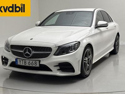 Begagnad Mercedes C200 AMG line 150 HK (110 kW) 2019 Vit Sedan