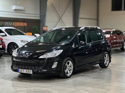 Svart Begagnad 2009 Peugeot 308 SW Kombi | 29 900 kr (Dyr)