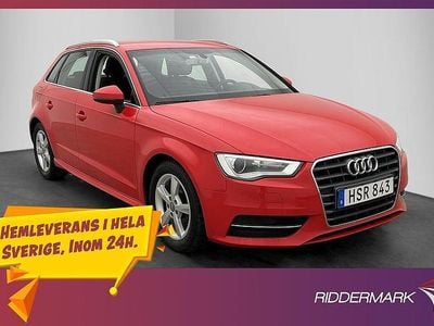 Röd Begagnad 2016 Audi A3 Sportback Attraction Halvkombi | 129 800 kr (Marknadspris)