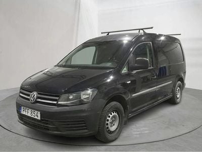 Svart Begagnad 2017 VW Caddy Maxi Minibuss | 109 200 kr (Bra pris)
