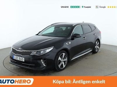 Svart Begagnad 2016 Kia Optima GT-Line Kombi | 142 000 kr (Marknadspris)