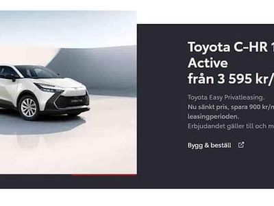 Grå Ny 2025 Toyota C-HR SUV | 350 900 kr