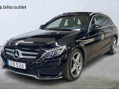 Begagnad Mercedes C220 AMG 170 HK (125 kW) 2017 Svart Kombi
