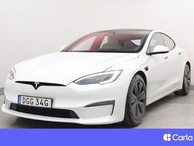 begagnad Tesla Model S AWD Full FSD Yoke Luftfjädring Pano 21" V-hjul 2023, Sedan