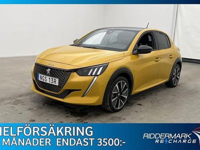 Gul Begagnad 2022 Peugeot e-208 GT Halvkombi | 184 800 kr (Marknadspris)
