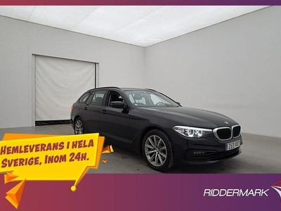 Svart Begagnad 2018 BMW 520 Sport Line Kombi | 228 900 kr (Marknadspris)