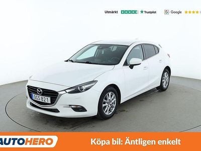 Vit Begagnad 2016 Mazda 3 Inclusive Halvkombi | 109 000 kr (Bra pris)