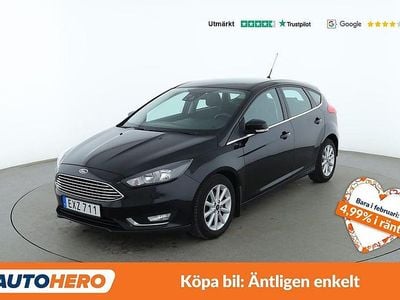 Begagnad Ford Focus Titanium 101 HK (74 kW) 2015 Svart Halvkombi