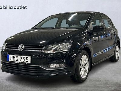 Begagnad VW Polo 90 HK (66 kW) 2016 Svart Halvkombi