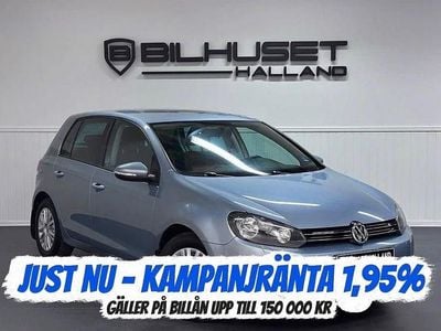 Begagnad VW Golf VI 122 HK (89 kW) 2010 Blå Halvkombi