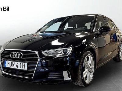 Begagnad Audi A3 Sportback Sport 150 HK (110 kW) 2019 Svart Halvkombi