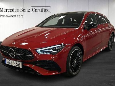 Patagonienröd metallic Begagnad 2025 Mercedes CLA250 Shooting Brake AMG Kombi | 409 000 kr (Marknadspris)