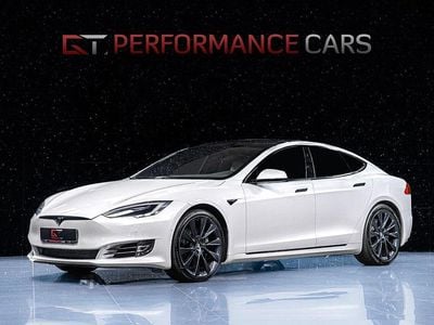 Begagnad Tesla Model S 500 kW (680 HK) 2019 Vit Halvkombi