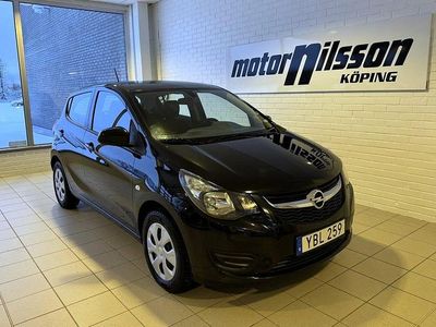 Svart Begagnad 2016 Opel Karl Halvkombi | 69 500 kr