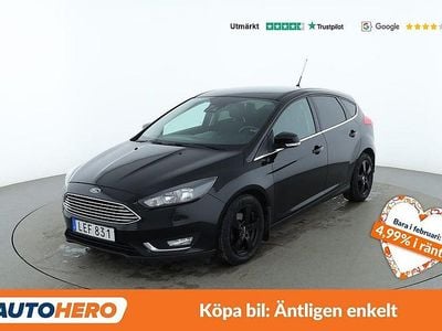 Begagnad Ford Focus 106 HK (77 kW) 2015 Svart Halvkombi
