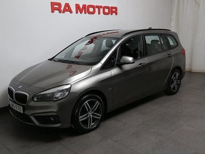 Begagnad BMW 218 Gran Tourer Sport Line 150 HK (110 kW) 2015 Silver (platinum silver metallic) Minibuss