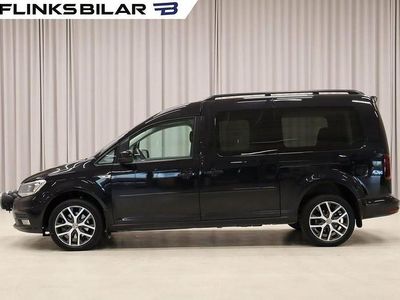 Svart Begagnad 2019 VW Caddy Maxi Life Life Minibuss | 219 800 kr (Lite dyr)