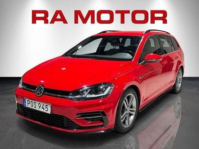 Röd Begagnad 2018 VW Golf VII R-line Kombi | 189 800 kr (Marknadspris)