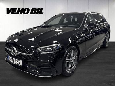Svart Begagnad 2024 Mercedes C300 AMG line Kombi | 489 000 kr