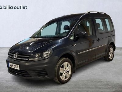 Begagnad VW Caddy Trendline 125 HK (91 kW) 2017 Blå Minibuss