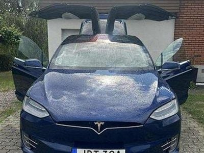 Blå Begagnad 2019 Tesla Model X SUV | 480 000 kr (Dyr)