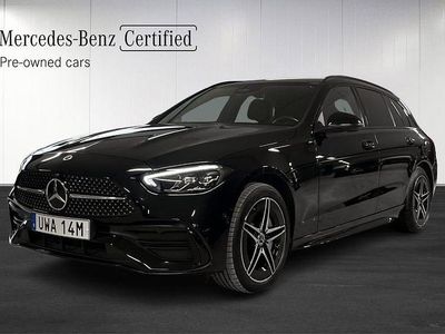 Svart Begagnad 2023 Mercedes C300 AMG line Kombi | 429 900 kr