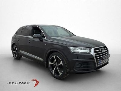 Begagnad Audi Q7 S-Line 272 HK (200 kW) 2018 Svart SUV