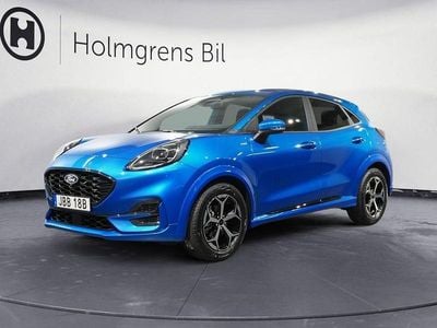 Blå Begagnad 2024 Ford Puma ST-Line Halvkombi | 249 800 kr (Marknadspris)