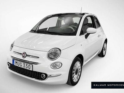 Vit Begagnad 2015 Fiat 500 Lounge Halvkombi | 74 900 kr (Marknadspris)