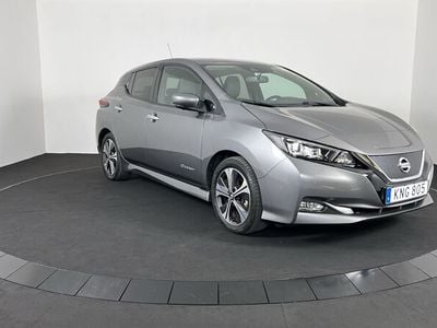 Begagnad Nissan Leaf 109 kW (149 HK) 2018 Grå metallic Halvkombi