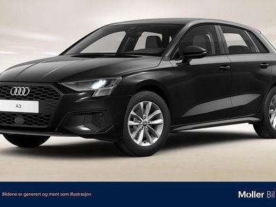 Svart Begagnad 2022 Audi A3 Proline | 245 000 kr (Marknadspris)