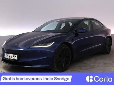 Blå Begagnad 2024 Tesla Model 3 Long Range AWD Sedan | 457 900 kr (Dyr)