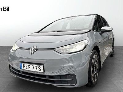 Begagnad VW ID.3 Pro Performance 150 kW (204 HK) 2021 Grå Halvkombi