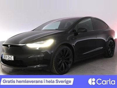 Svart Begagnad 2022 Tesla Model X Plaid SUV | 795 900 kr