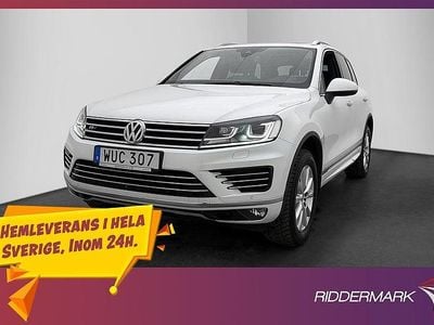 Vit Begagnad 2015 VW Touareg R-line SUV | 199 900 kr (Marknadspris)
