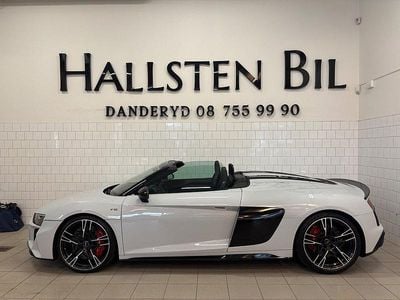 Begagnad Audi R8 Spyder Performance 620 HK (456 kW) 2019 Vit Cab