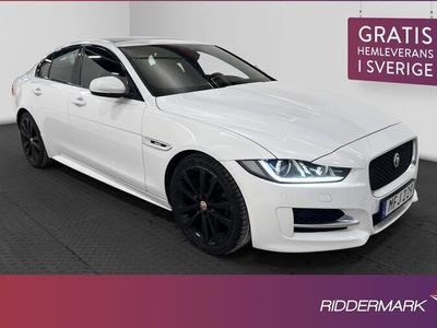 begagnad Jaguar XE 20d 180hk R-Sport Pano Värmare Kamera Navi Skinn