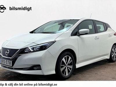 Vit Begagnad 2021 Nissan Leaf Acenta Halvkombi | 149 400 kr (Marknadspris)
