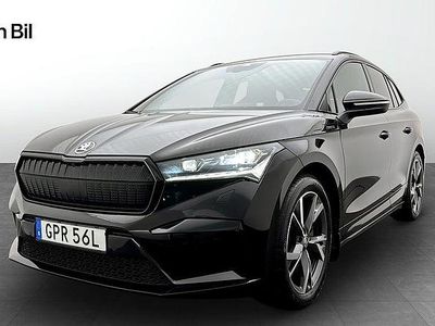 Svart Begagnad 2023 Skoda Enyaq iV SportLine SUV | 419 900 kr (Marknadspris)
