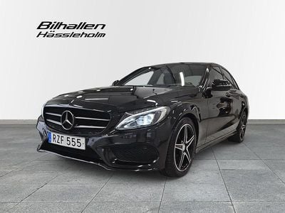 Svart Begagnad 2015 Mercedes C220 AMG line Sedan | 209 900 kr (Marknadspris)