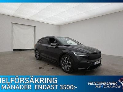 Svart Begagnad 2023 Skoda Enyaq iV SportLine SUV | 379 800 kr (Marknadspris)