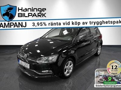 Begagnad VW Polo 90 HK (66 kW) 2015 Svart Halvkombi